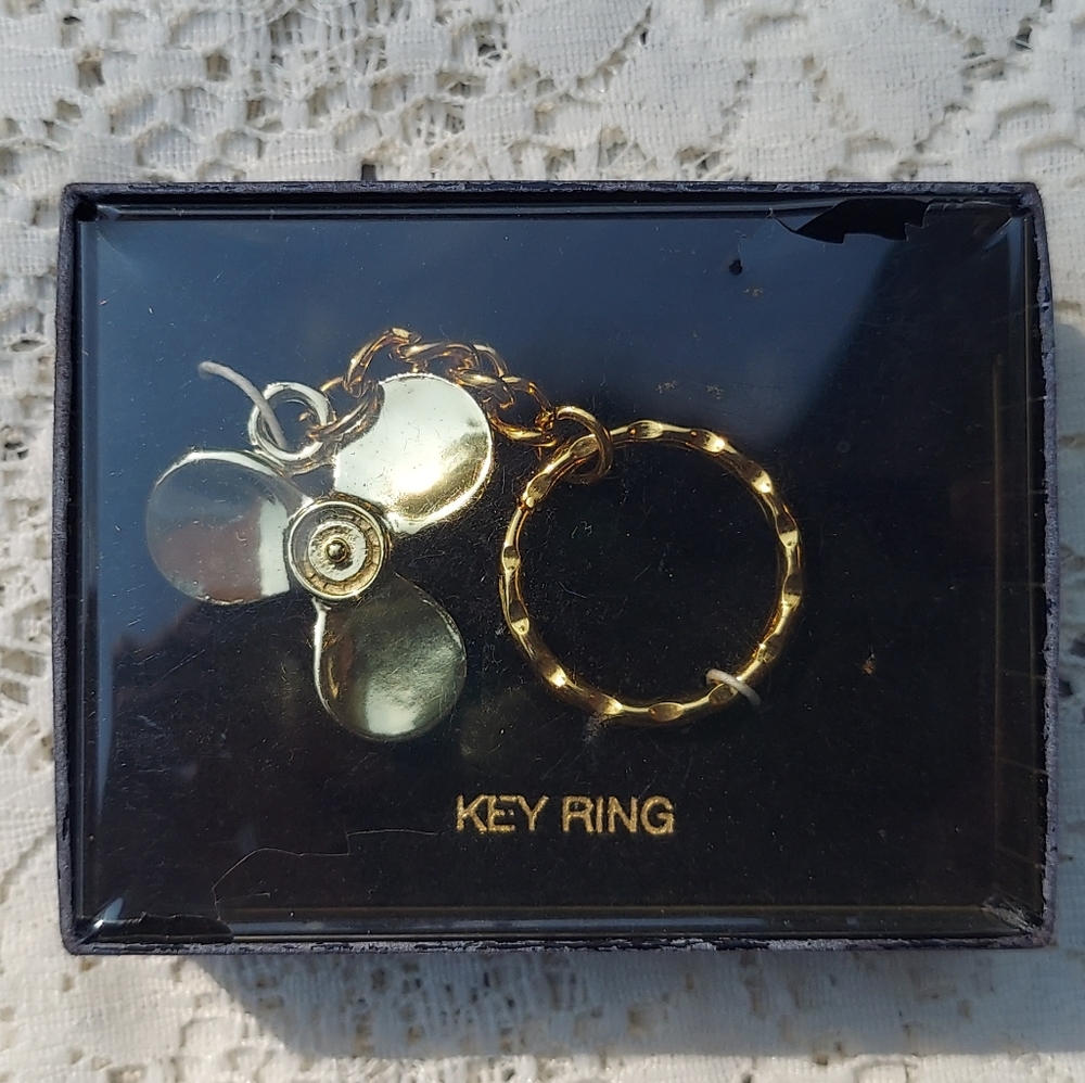 Boat Propeller Keychain Key Ring Keyring Nautical Themed Key Chain